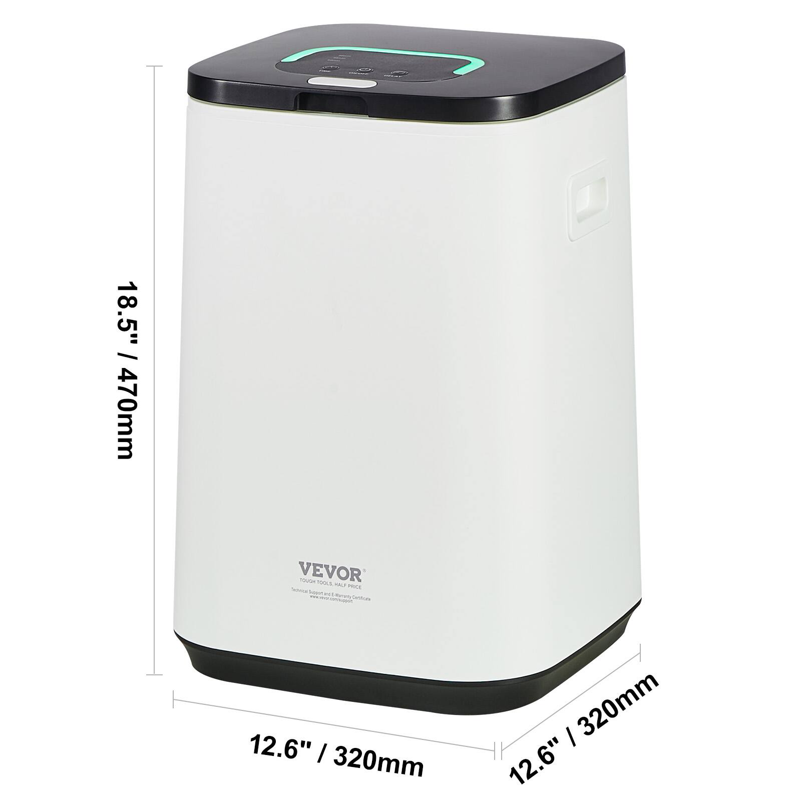 18.5" / 470mm, VEVOR, 12.6" / 320mm, 12.6" / 320mm, 12.6"