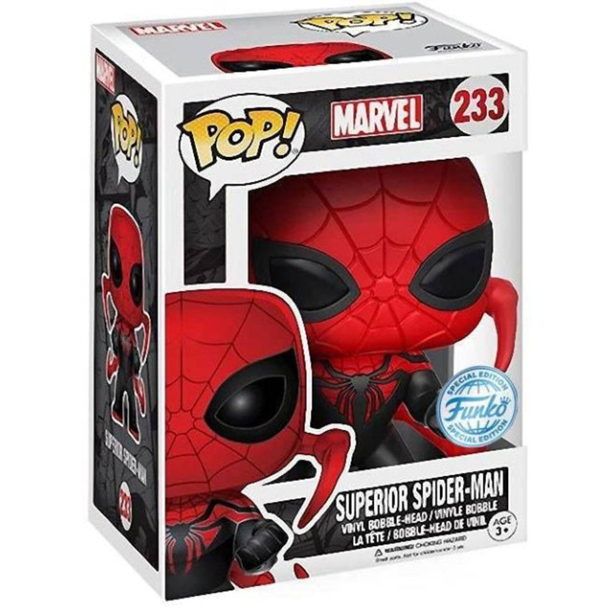 MARVEL POP! Funko MARVEL 233 MC POP!  
SPECIAL EDITION Funko SPECIAL EDITION SUPERIOR SPIDER-MAN / VINYLE BOBBLE VINYL BOBBLE-HEAD BOBBLE-HEAD DE VIVIL AGE 3 TTE / NAZARD LA
