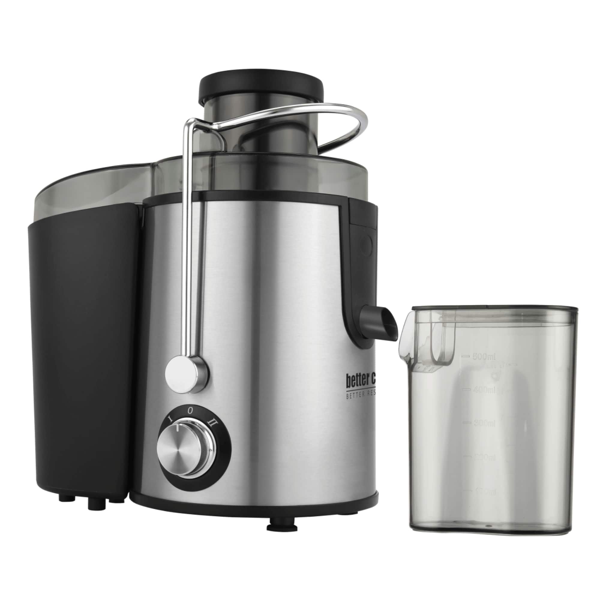 Better Chef - 400W Large Feed Juice Extractor - Silver