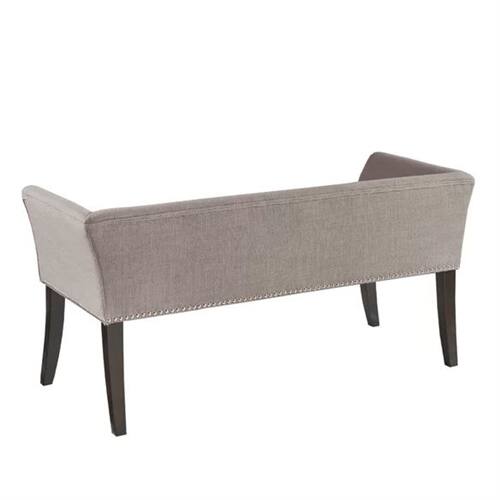 Alt View 1. SlickBlue - Modern Upholstered Accent Bench in Mid-Century Style - Grey.