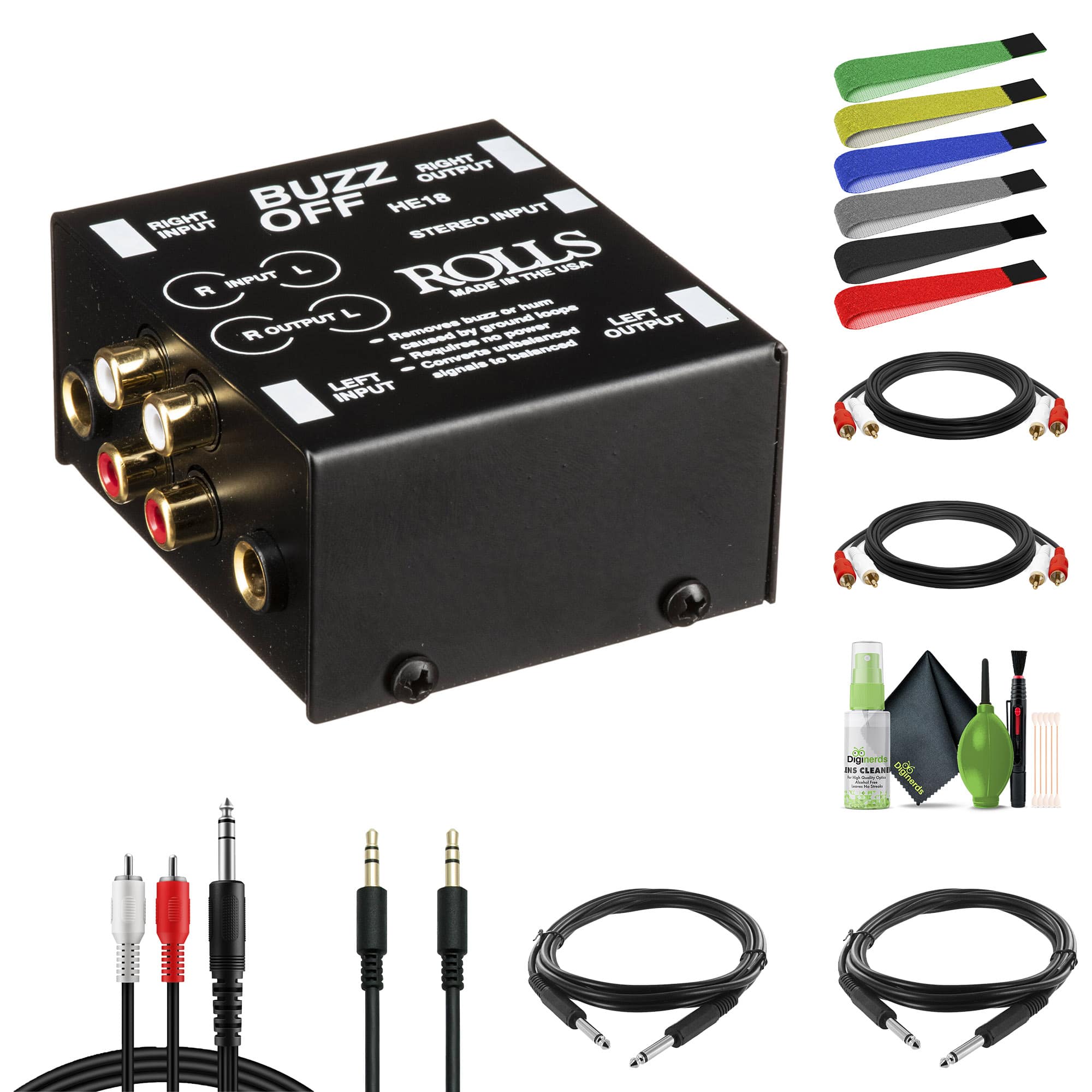 Rolls - HE18 Two-Channel Audio Hum Eliminator and Buzz Remover Bundle price history on PriceWatchPro
