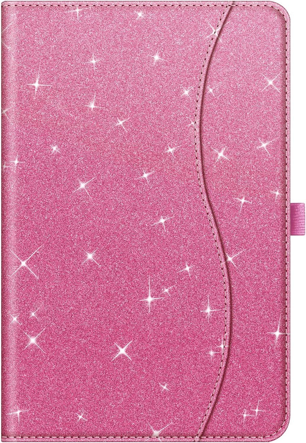 Alt View 5. Fintie - Multi-Angle Case for Samsung Galaxy Tab S10 Lite/ Tab S10 FE/ Tab S9 FE/ Tab S9, With Front Card Pocket, Auto Wake/Sleep - Glittering Pink.
