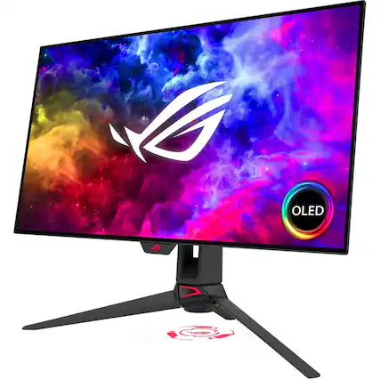 Front. ASUS - Swift 26.5" LED FreeSync Premium (AMD Adaptive Sync) Monitor with HDR (USB, HDMI) - Black.