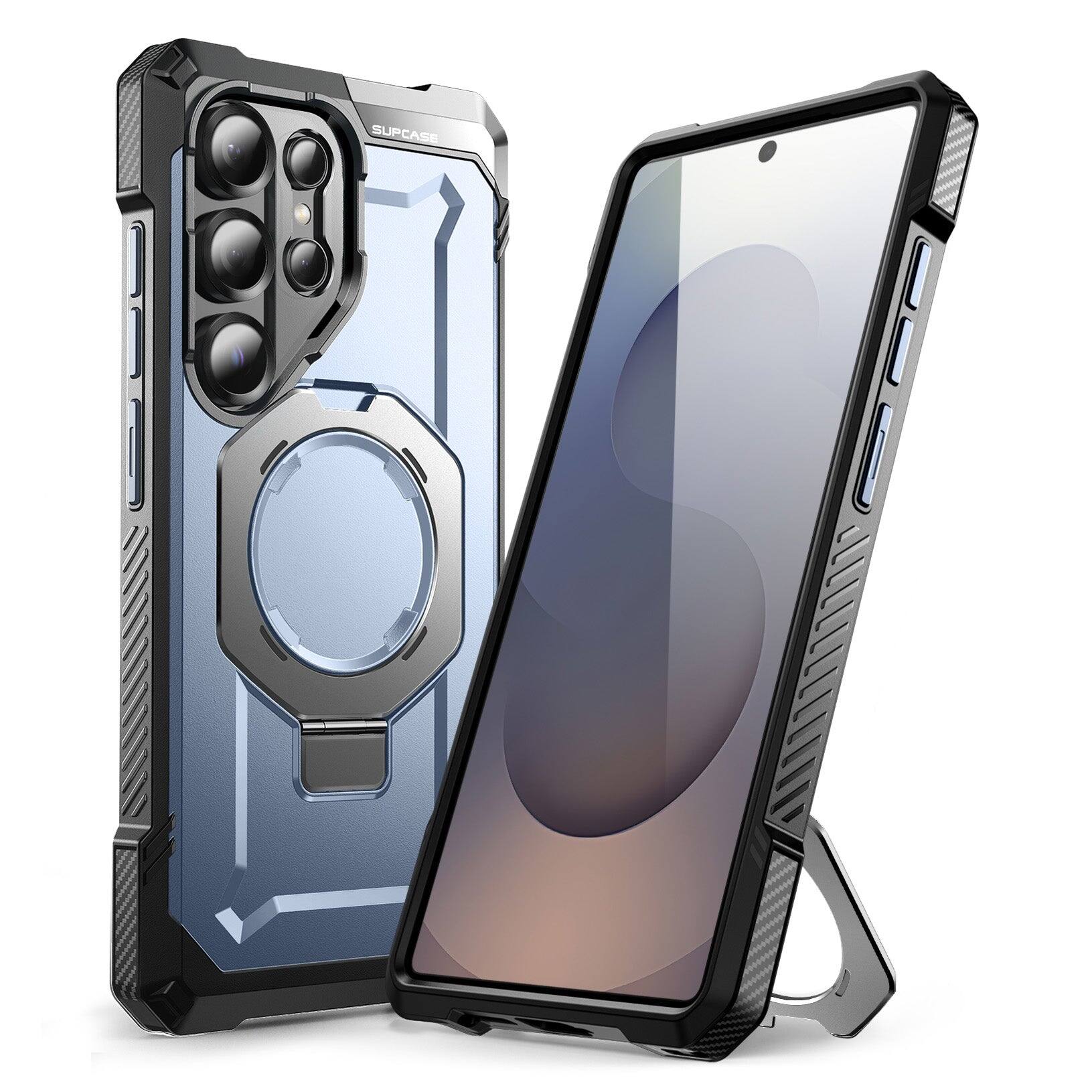 Left. SUPCASE - Galaxy S25 Ultra UB Grip MagSafe Phone Case - Blue.