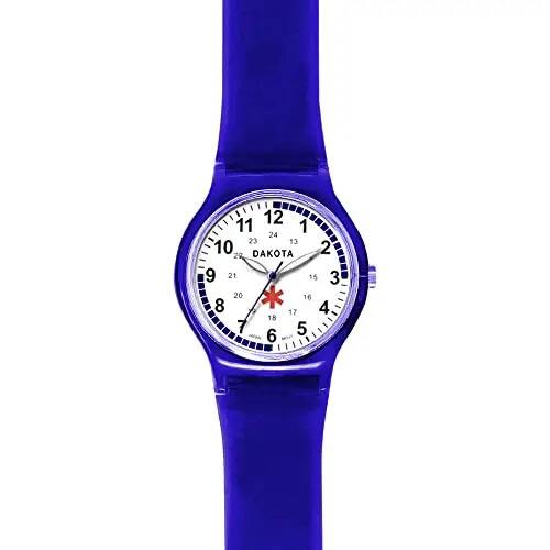 Alt View 1. Dakota - Dakota Clean Water Resistant Plastic Nurse Watch Dark Blue - Dark Blue.