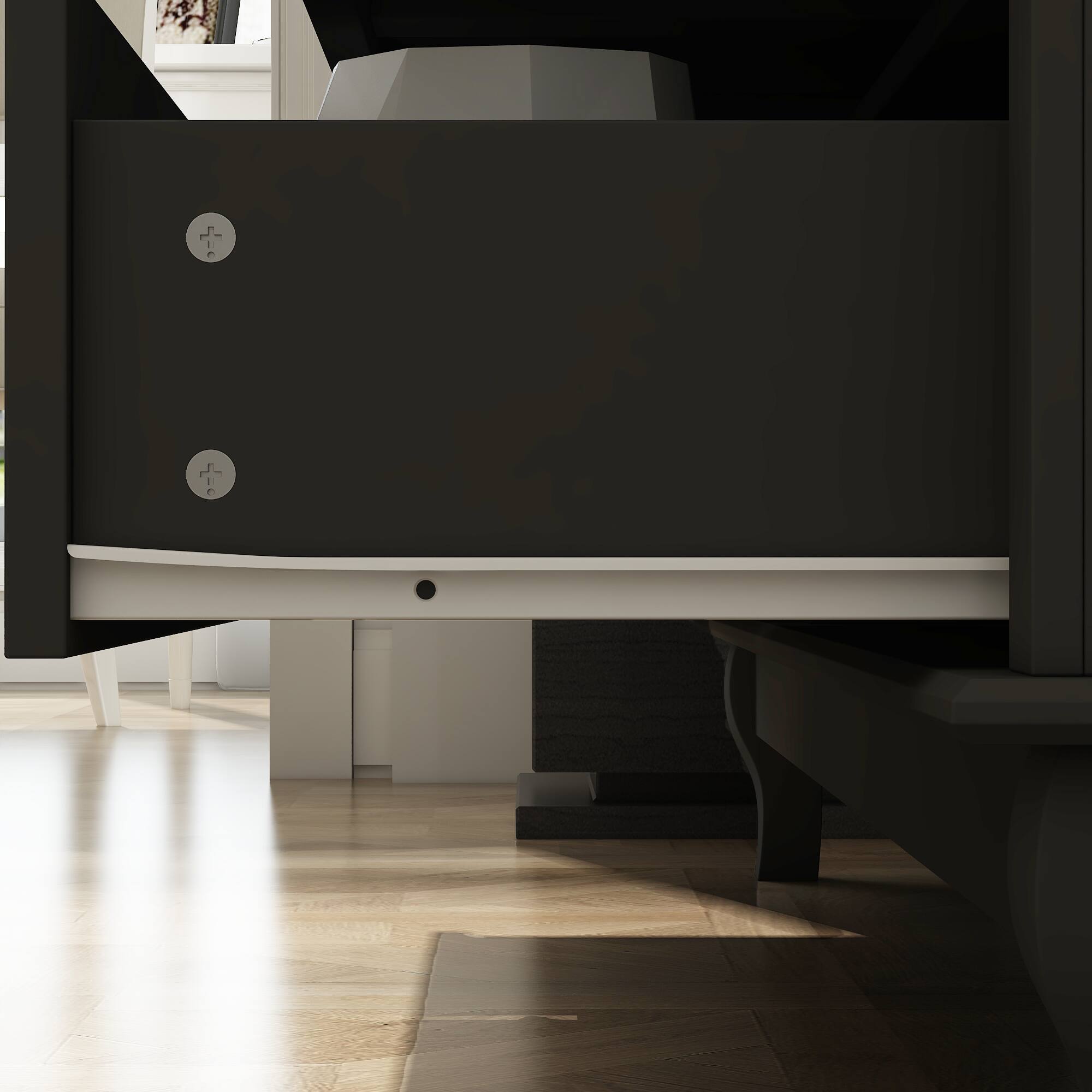 Alt View 9. FUFU & GAGA - FUFU&GAGA Multi - Drawer Dresser Chic Storage Chest of Drawers Enduring Appeal - Black.