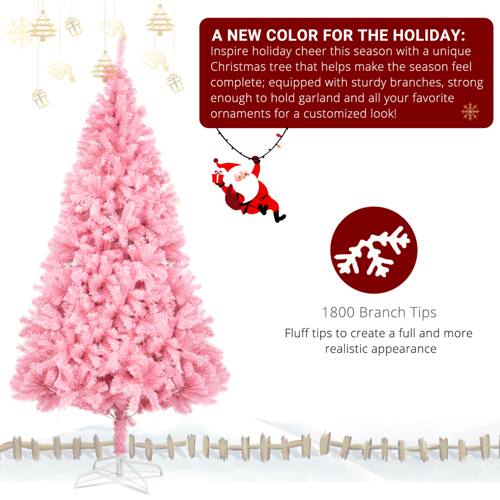 A NEW COLOR FOR THE HOLIDAY:  
Inspire holiday cheer this season with a unique Christmas tree that helps make the season feel complete; equipped with sturdy branches, strong enough to hold garland and all your favorite ornaments for a customized look!  

1800 Branch Tips  
Fluff tips to create a full and more realistic appearance