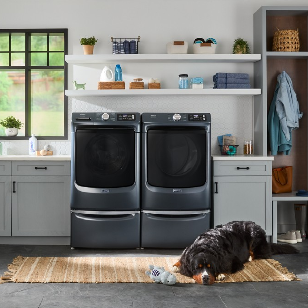 Maytag MFW7020RF Maytag - 5.0 Cu. Ft. High-Efficiency Smart Front Load Washer with Steam and Pet Pro System - Midnight Steel 10