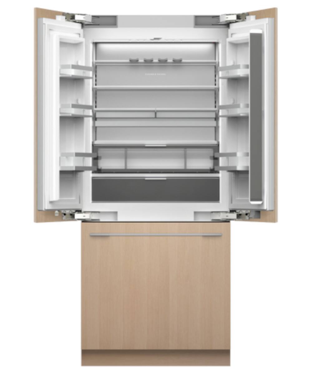 Alt View 11. Fisher & Paykel - 36 " Counter-Depth 25 Cu Ft Smart Integrated French Door Refrigerator/Freezer - Panel Ready.