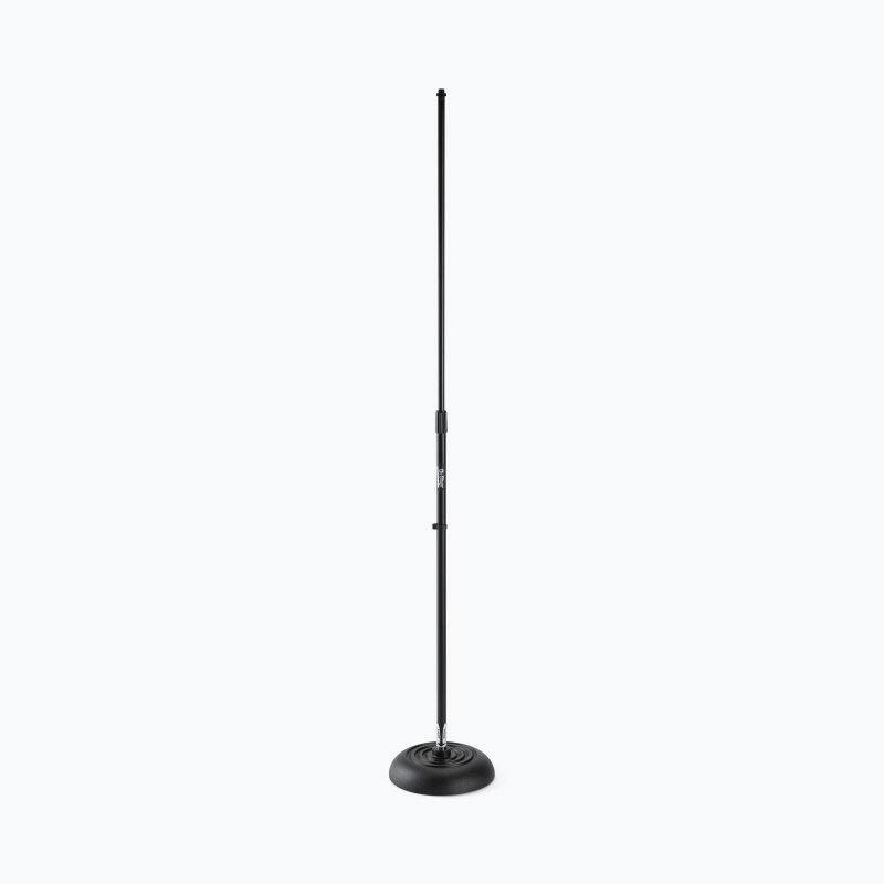 Alt View 2. On Stage Stands - On-Stage MS7201QTR Quarter Turn Round Base Microphone Stand, Black - Black.