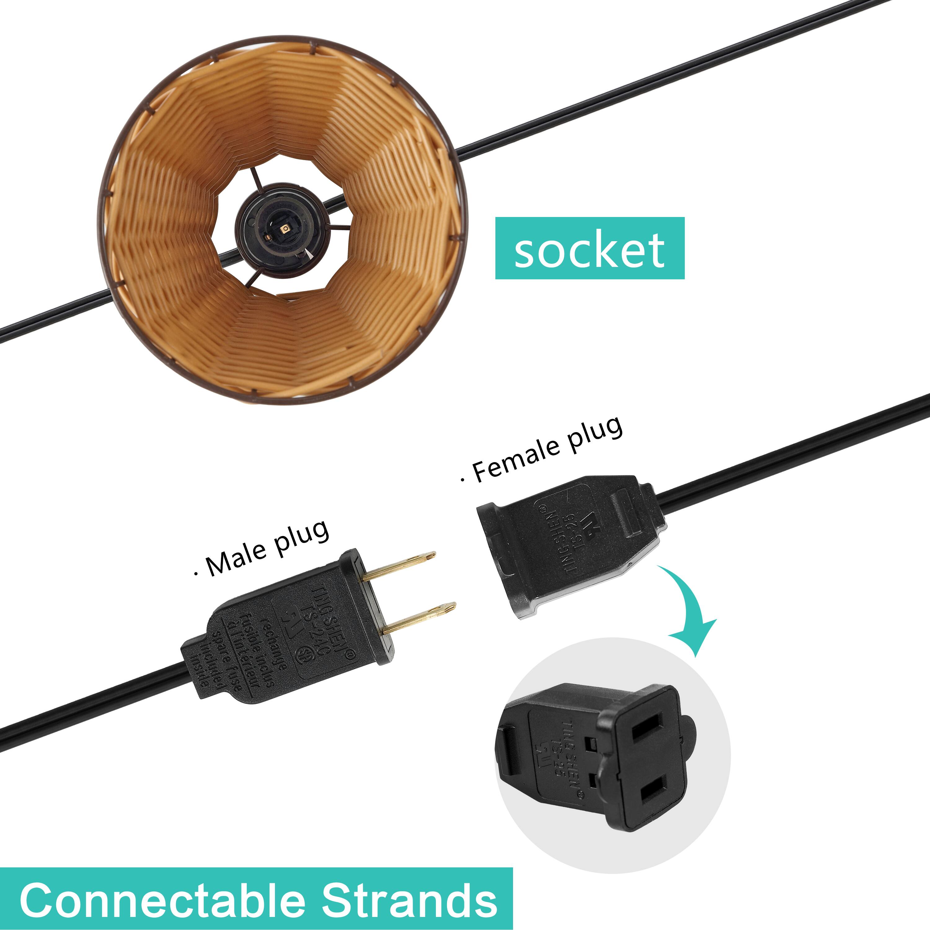 socket Male plug  
THGSHEN spare fusible inclus  
Fusible rechange S TS-240 inside included use inclus plug Female JNDEN 13-20 a TING  
BE-5 SNEE  
Connectable Strands