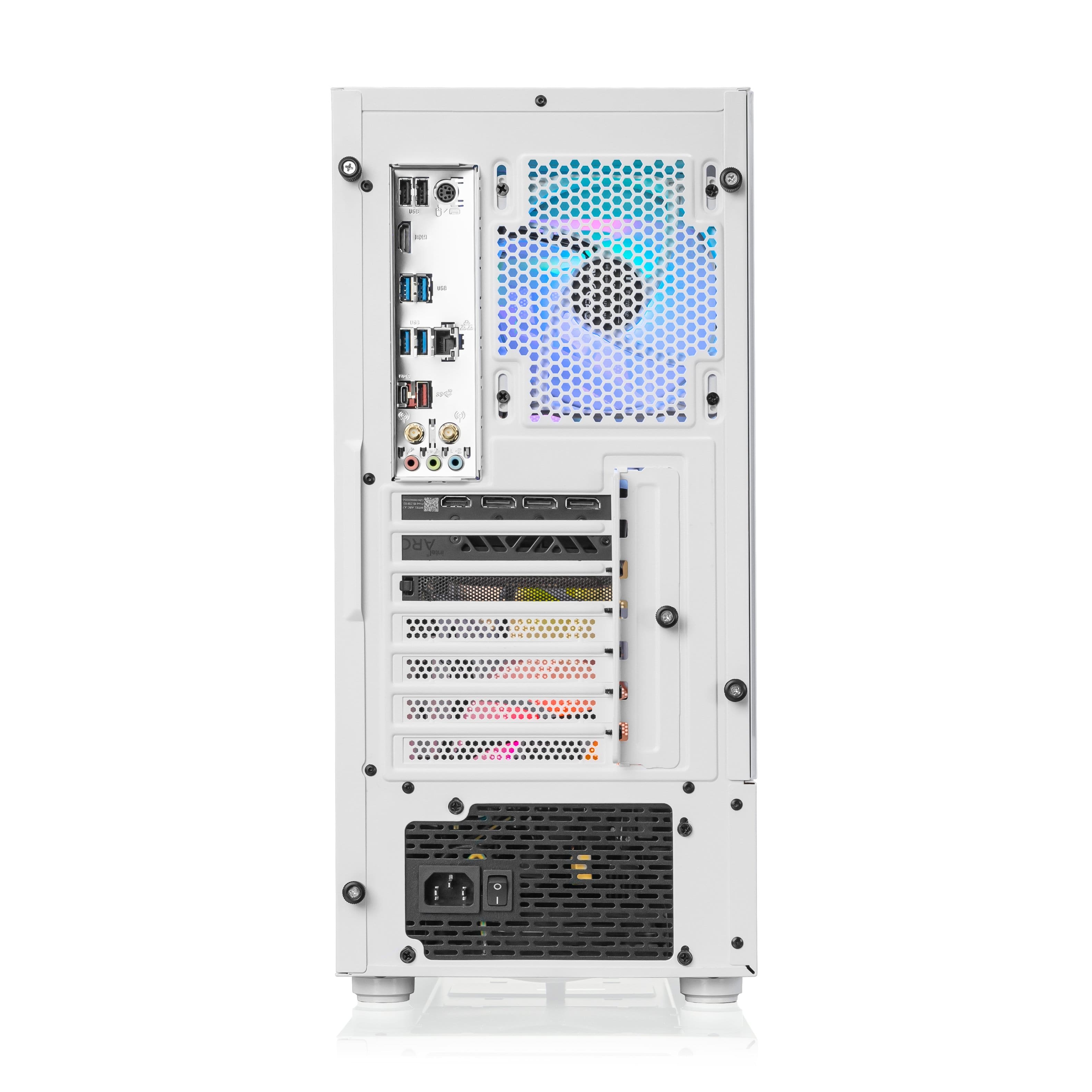 Alt View Zoom 4. Thermaltake - LCGS Quartz i460 R4 Gaming Desktop Intel Core i5-13400F, 16GB DDR4 RAM, NVIDIA GeForce RTX 4060-1TB NVMe M.2 - White.