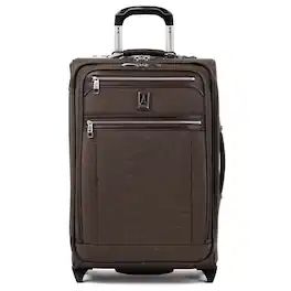 Travelpro - Platinum Elite Softside Expandable 22" Carry On Rollaboard - Rich Espresso