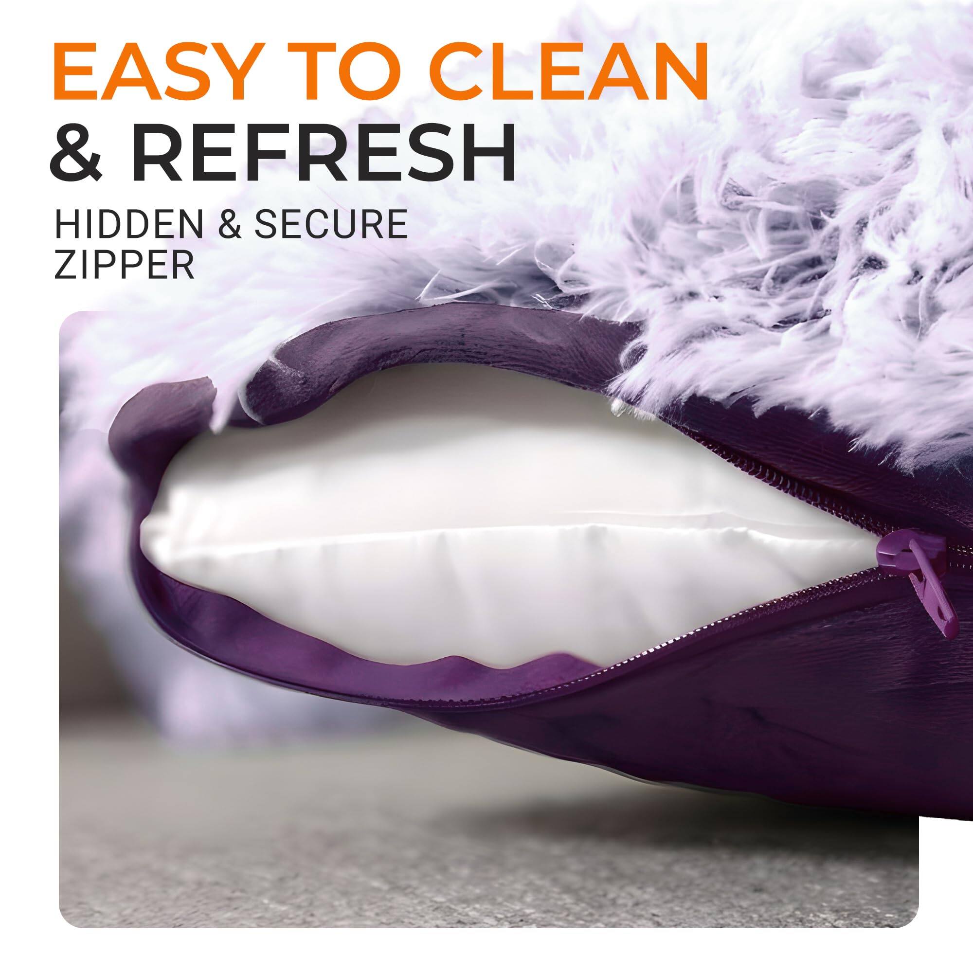 EASY TO CLEAN & REFRESH  
HIDDEN & SECURE ZIPPER
