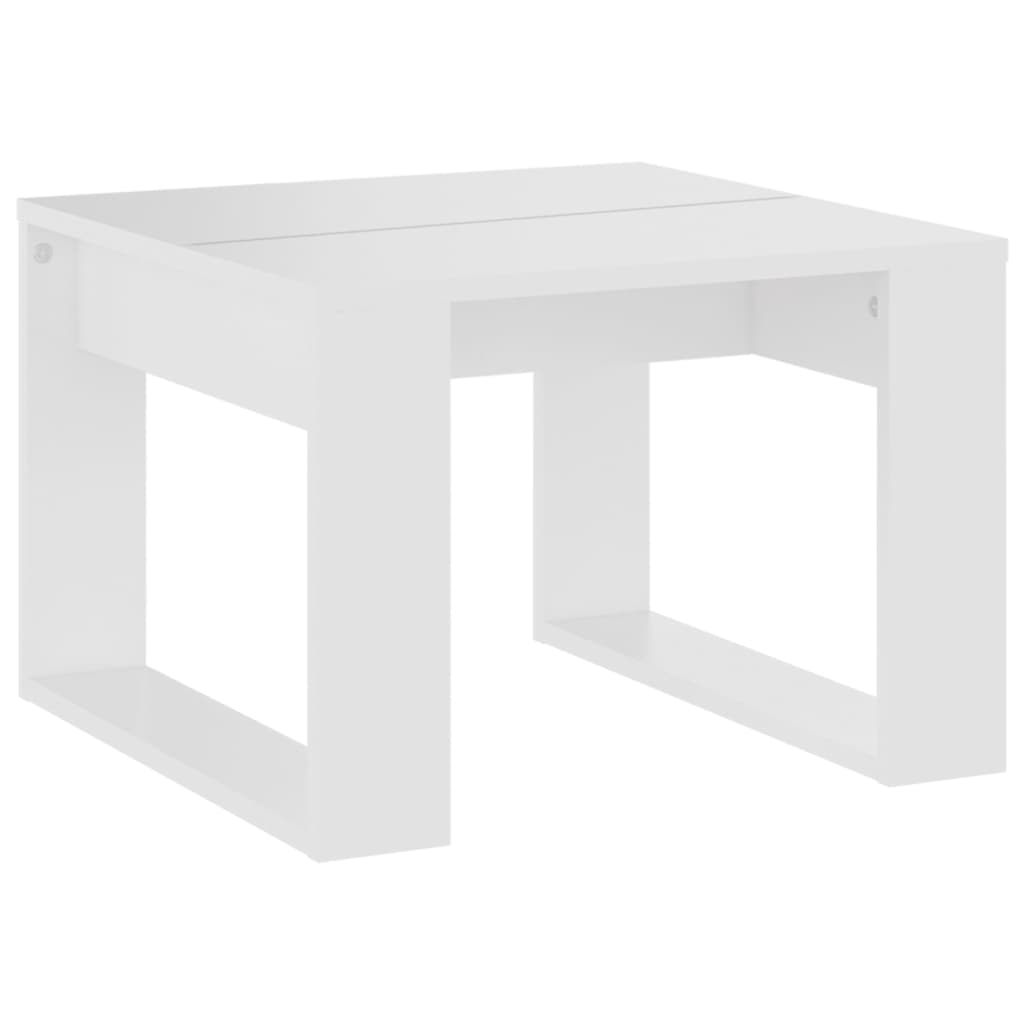 Alt View 1. Boyel Living - 19.7 x 19.7 x 13.8 in. Coffee Table Square Engineered Wood Simple Side Table in White - White.