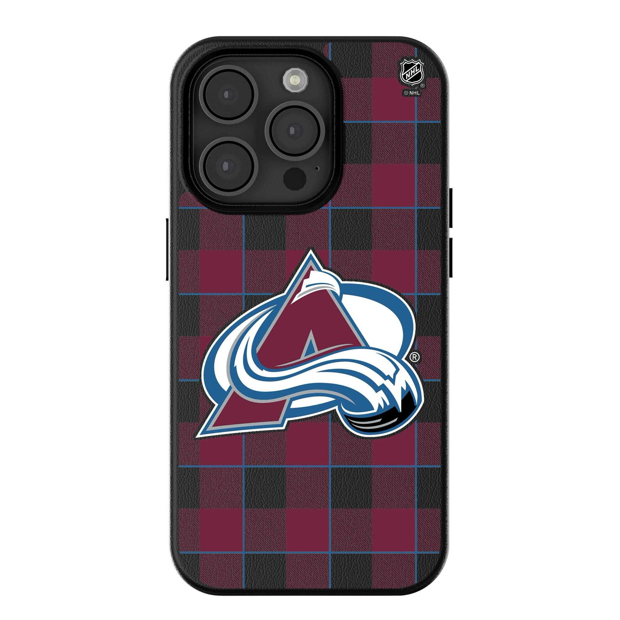 Keyscaper - NHL - Colorado Avalanche Plaid iPhone Magnetic Bump Case - 16 Pro Max - Black price history on PriceWatchPro