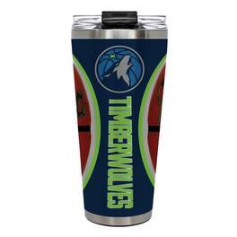 Great American Products - Minnesota Timberwolves 32oz. Big Slim Game Ball Travel Tumbler - Brown