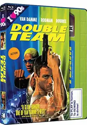 Front. Double Team (Retro VHS Packaging) - BLU-RAY.