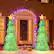 Alt View 2. Costway - Pop-Up Christmas Tree Pull-Up Artificial Collapsible Decoration 200 Lights - Green.
