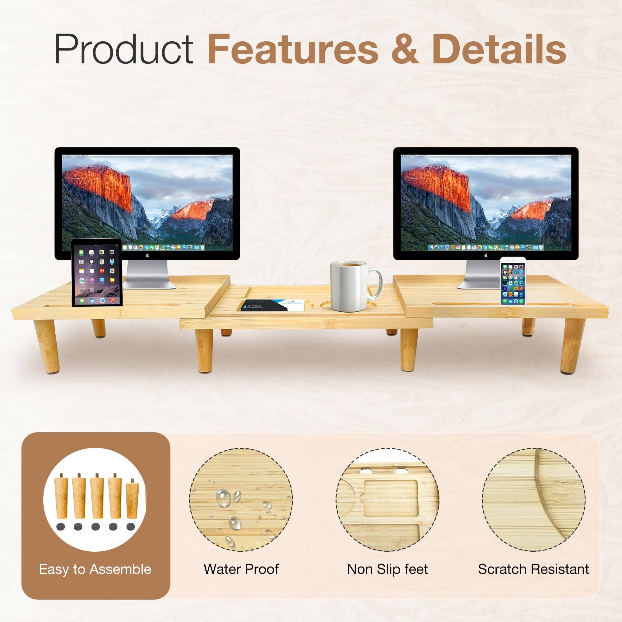 Product Features & Details

- Easy to Assemble
- Water Proof
- Non Slip feet
- Scratch Resistant