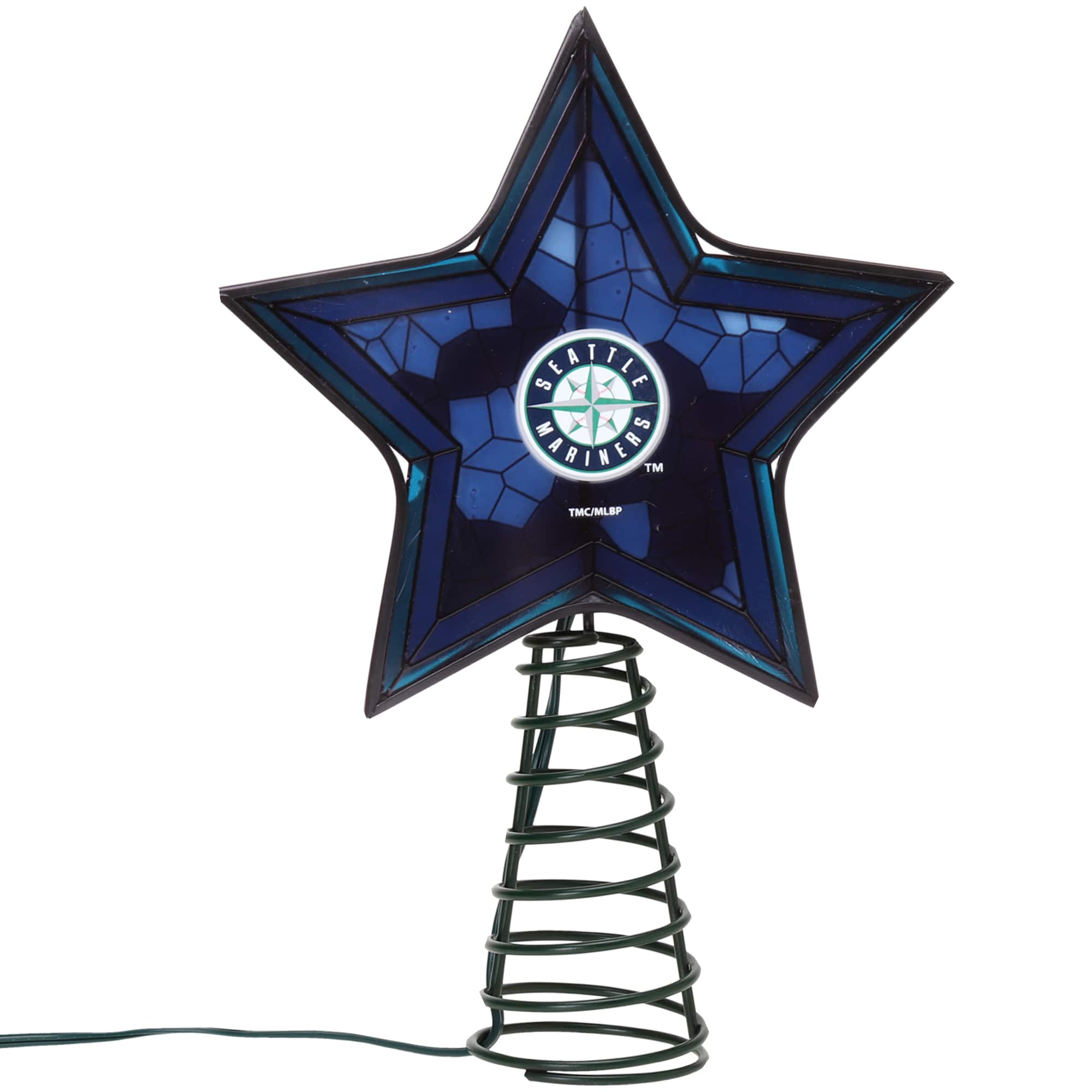 The Memory Company - Seattle Mariners Mosaic Tree Topper - Multicolor