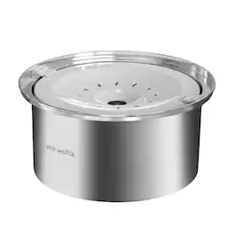 PawsPik - Spill Proof Stainless Steel Dog Bowl, 4-L, Large - Silver