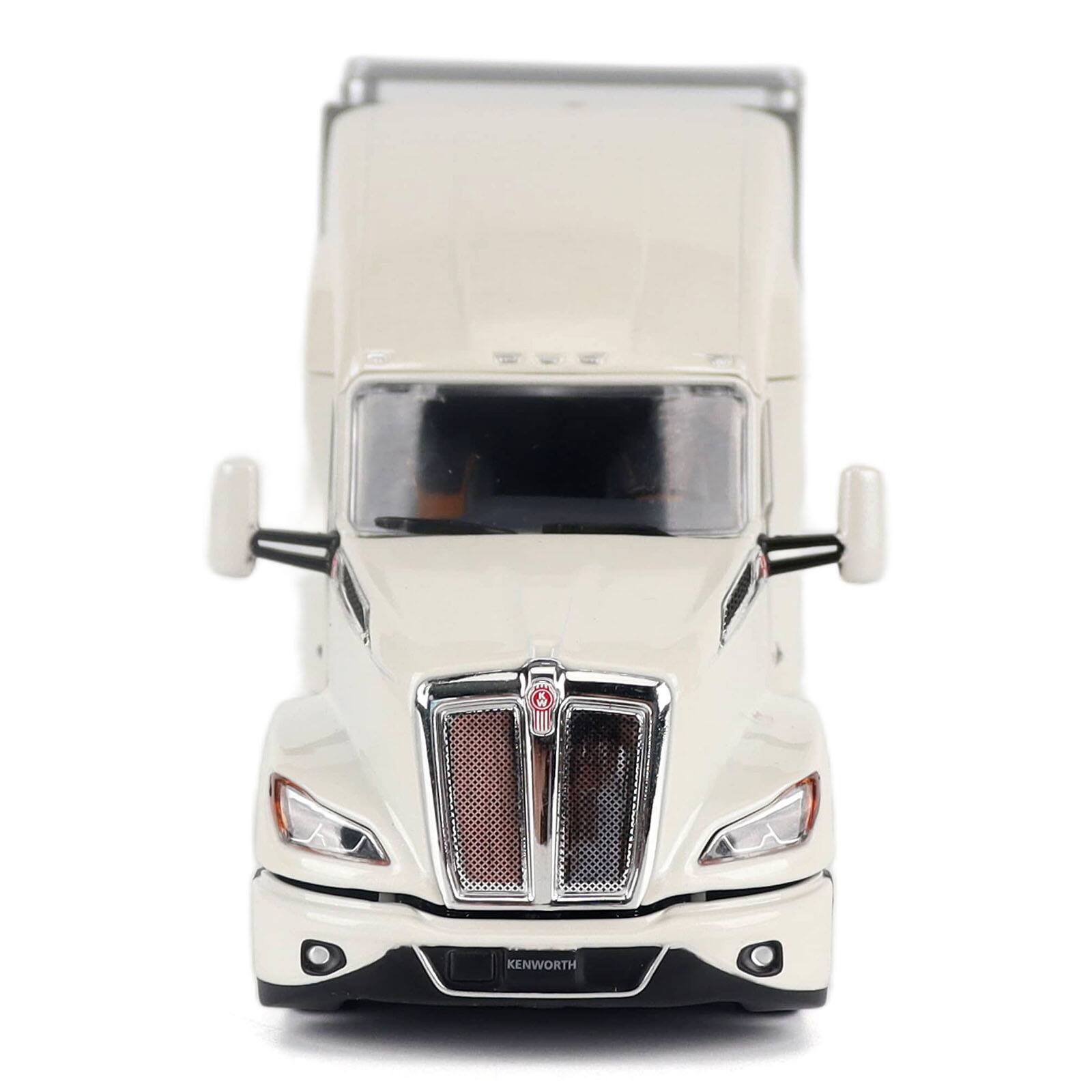 Alt View 3. Diecast Masters - Kenworth T680 Next-Gen 76" High-Roof Sleeper White w/Great Dane Champion 53ft Dry Trailer 1/50 Model by Diecast Masters.