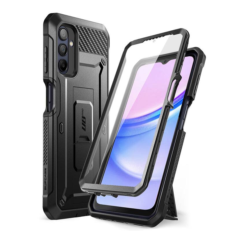 Left. SUPCASE - Galaxy A15 Unicorn Beetle Pro Rugged Holster Case - Black.