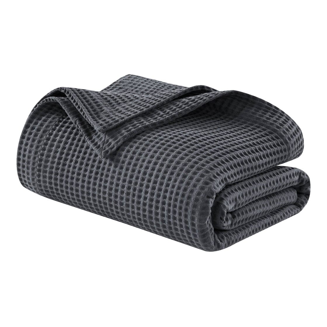 Gracie Mills - Britain Cotton Blanket - Dark Gray