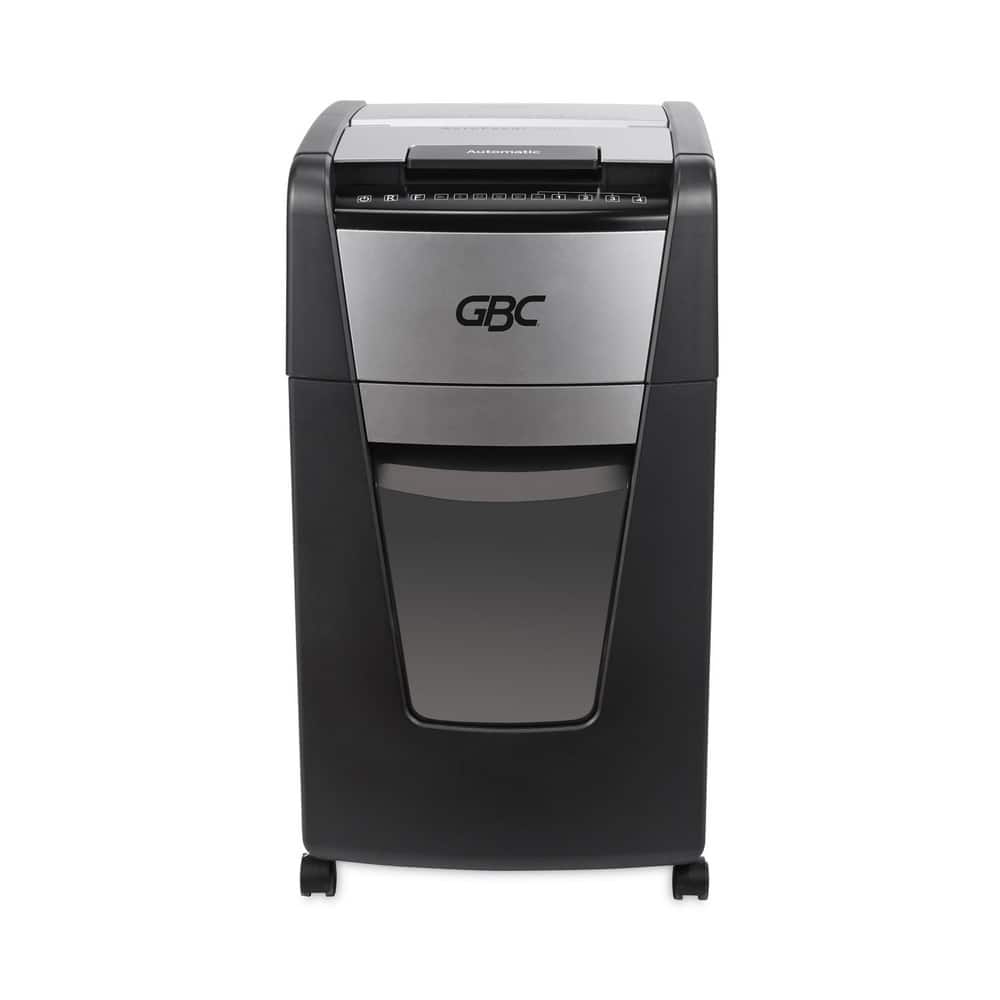 GBC - WSM1757608 AutoFeed+ 300X 300 Auto/10 Manual Sheet Capacity Super Cross-Cut Office Shredder - Black