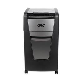 GBC - WSM1757608 AutoFeed+ 300X 300 Auto/10 Manual Sheet Capacity Super Cross-Cut Office Shredder - Black