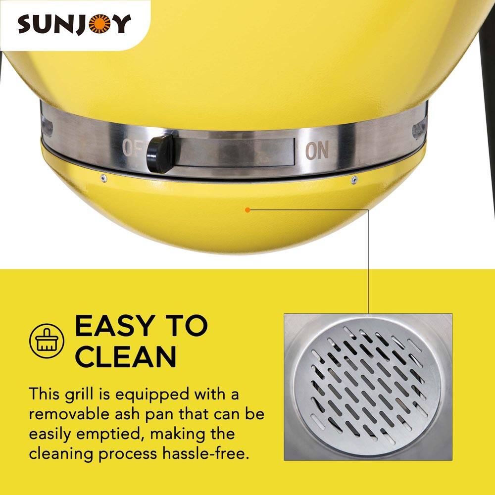 SUNJOY

EASY TO CLEAN

This grill is equipped with a removable ash pan that can be easily emptied, making the cleaning process hassle-free.