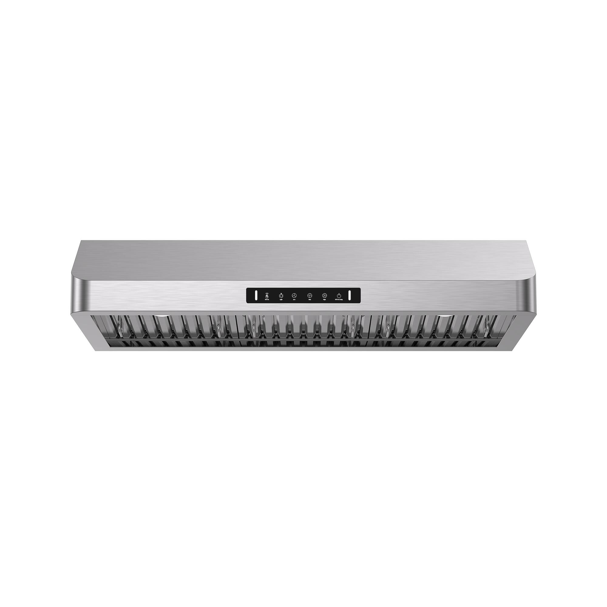 Front. VIKIO - 36 inch Ducted 900-CFM Stainless steel Under Cabinet Range Hood - Stainless steel.