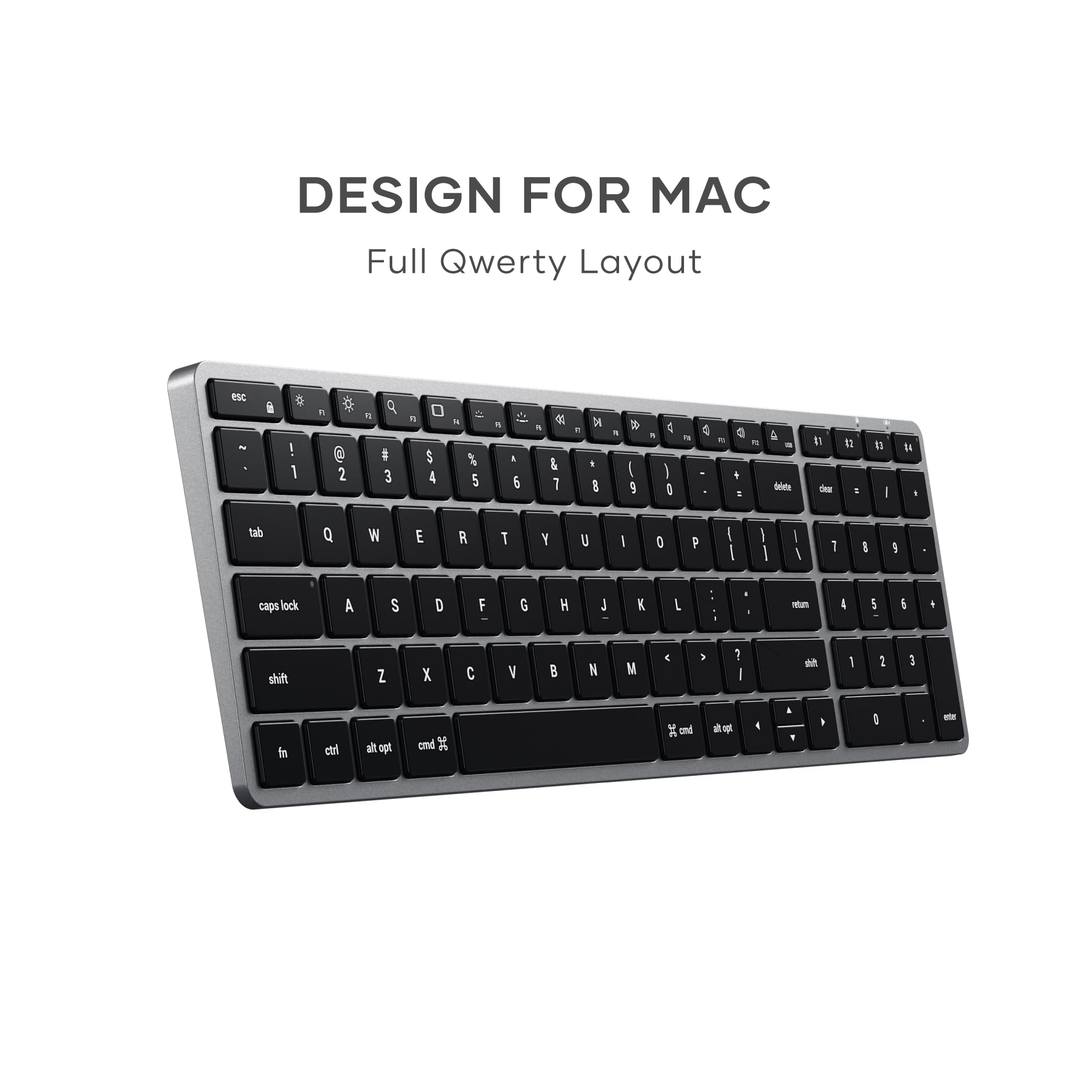 Satechi Slim X2 Bluetooth Backlit Keyboard for Mac, Multi Device