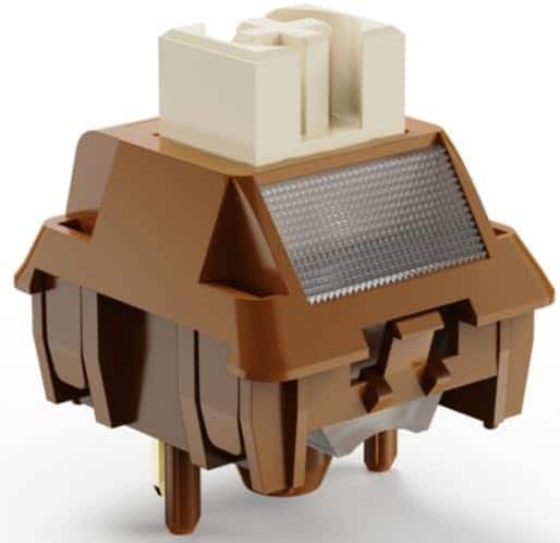 Womier - Keyboard Switch for Mechanical Gaming Keyboard 5-Pin 55gf Linear Pre-Lubed Switches with Standard MX Structure,35pcs - Brown