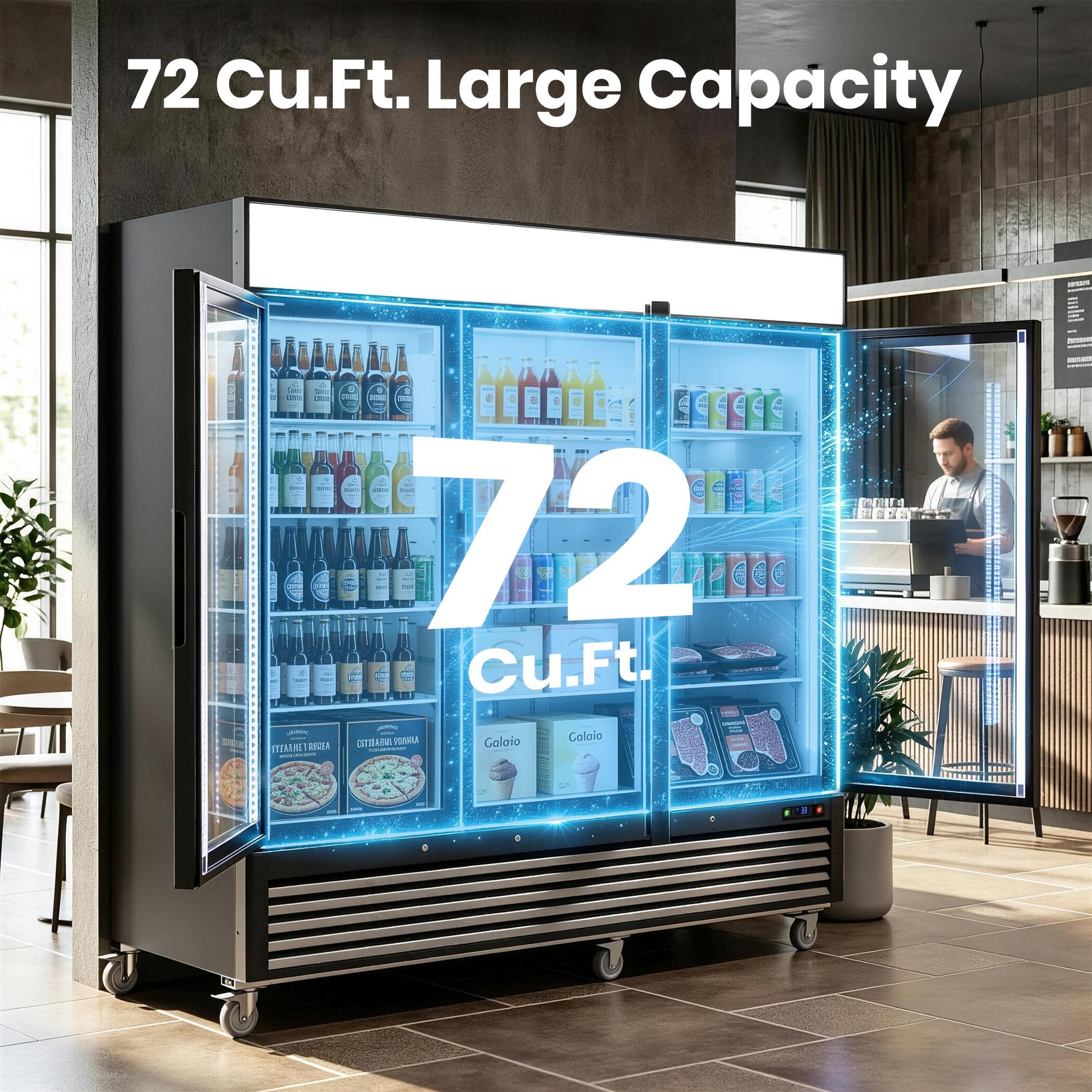 72 Cu.Ft. Large Capacity