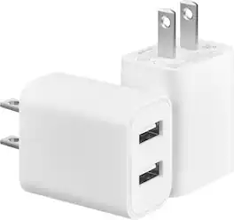 Best Buy essentials™ - 12W Dual-Port Wall Charger (2-pack) for Smartphones, Tablets, and Other USB Devices - White