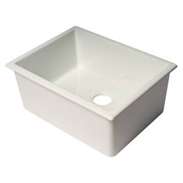Alfi - brand 24 Undermount / Drop In Fireclay Kitchen Sink - White