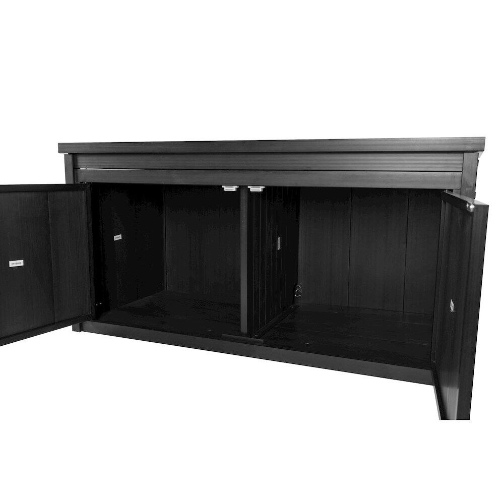 Back. New Age Pet - ECOFLEX LitterLoo Bench Litter Box Cover Espresso - Espresso.