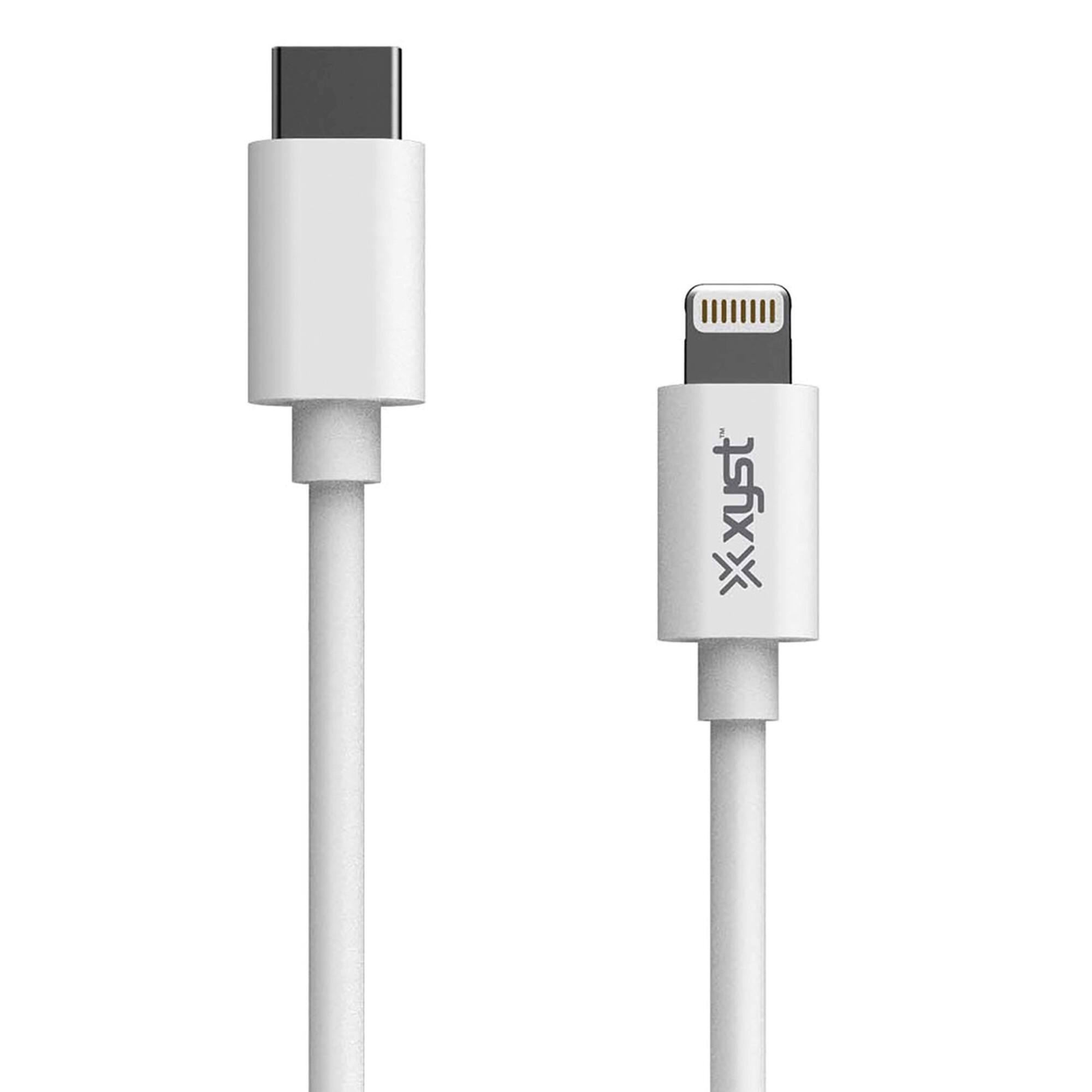 Alt View 1. Xyst - Charge and Sync USB-C to Lightning Cable 4Ft - White.