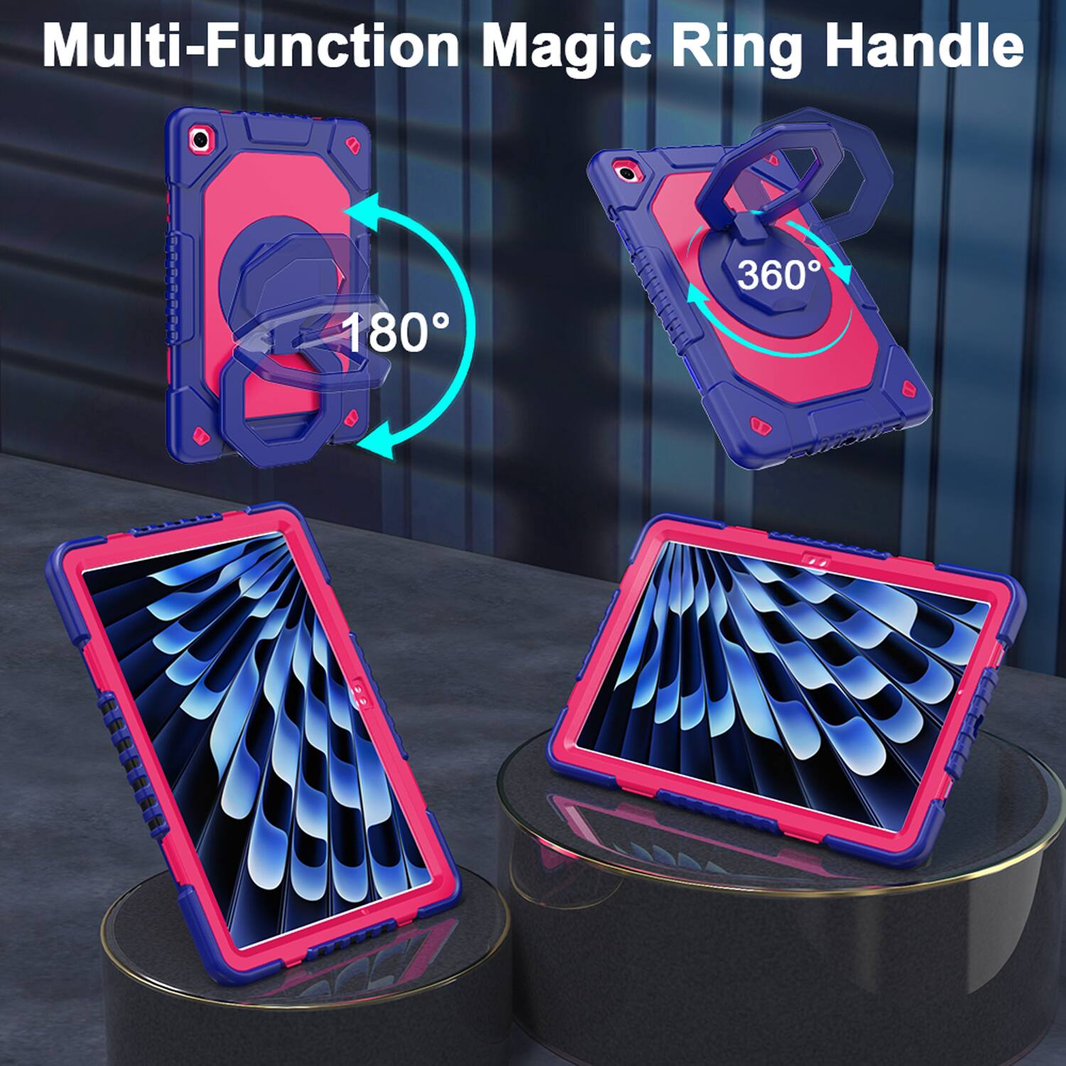 Multi-Function Magic Ring Handle

180°

360°