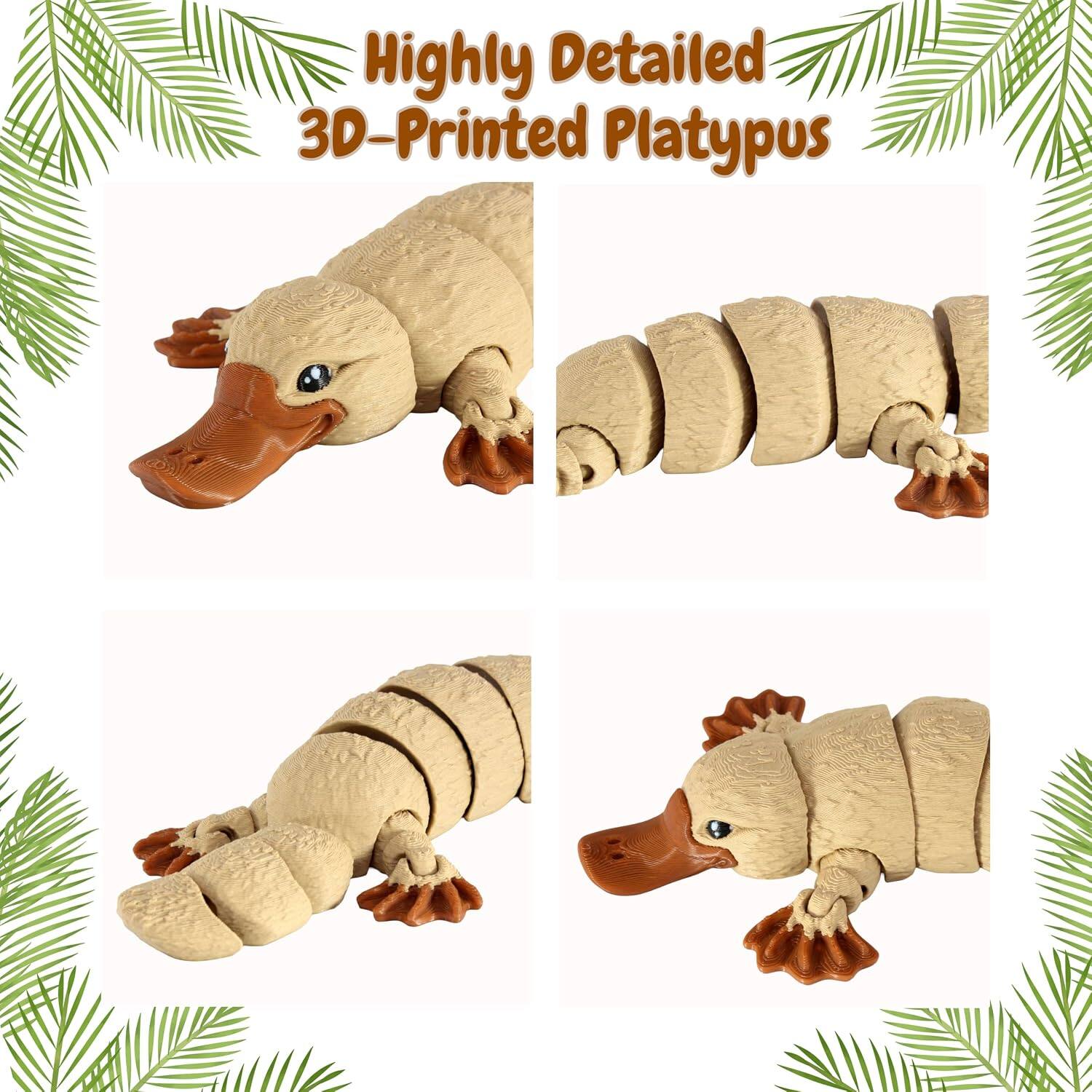 Highly Detailed 3D-Printed Platypus