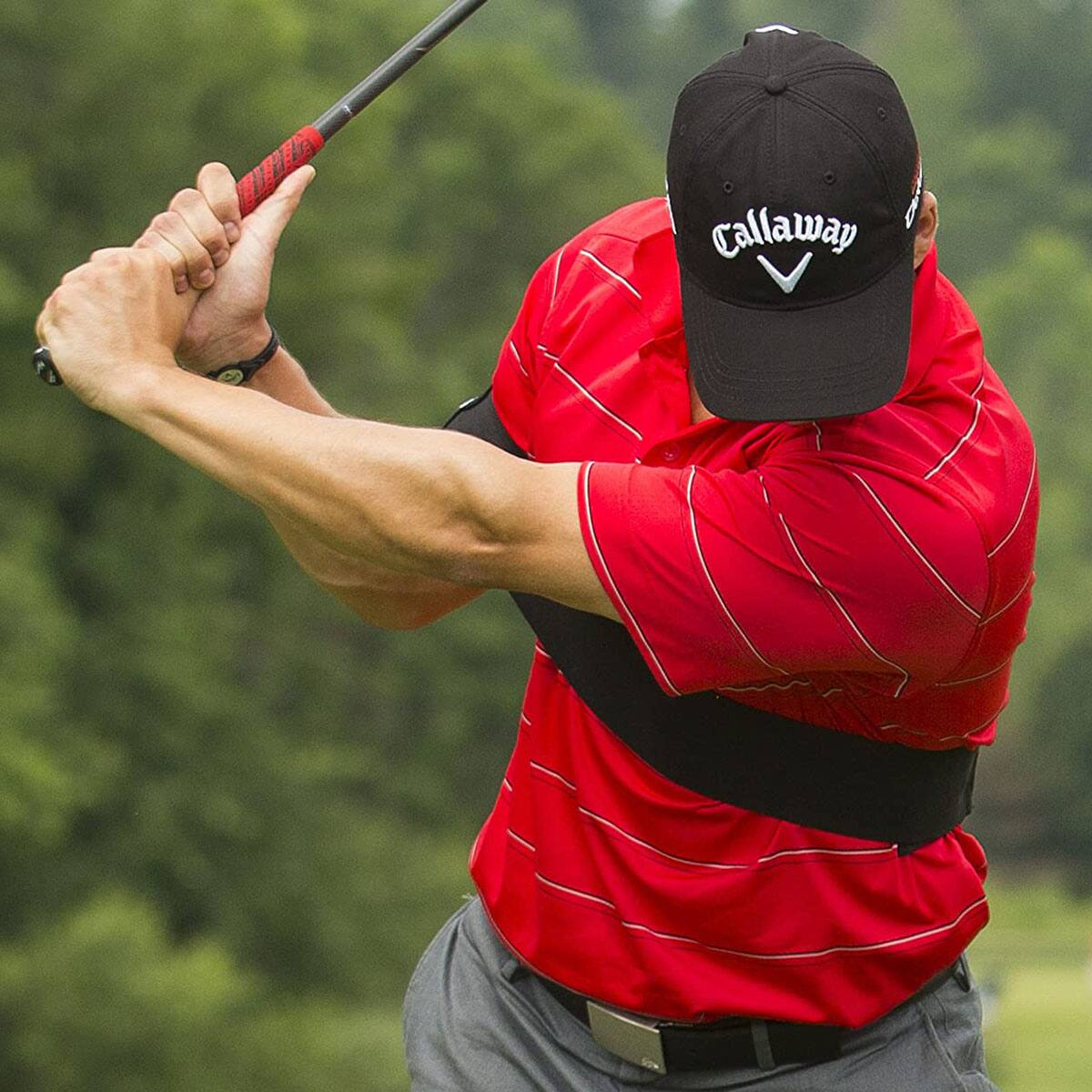 Alt View 2. Callaway - Callaway Connect-Easy Belt Golf Swing Training Aid - Black.