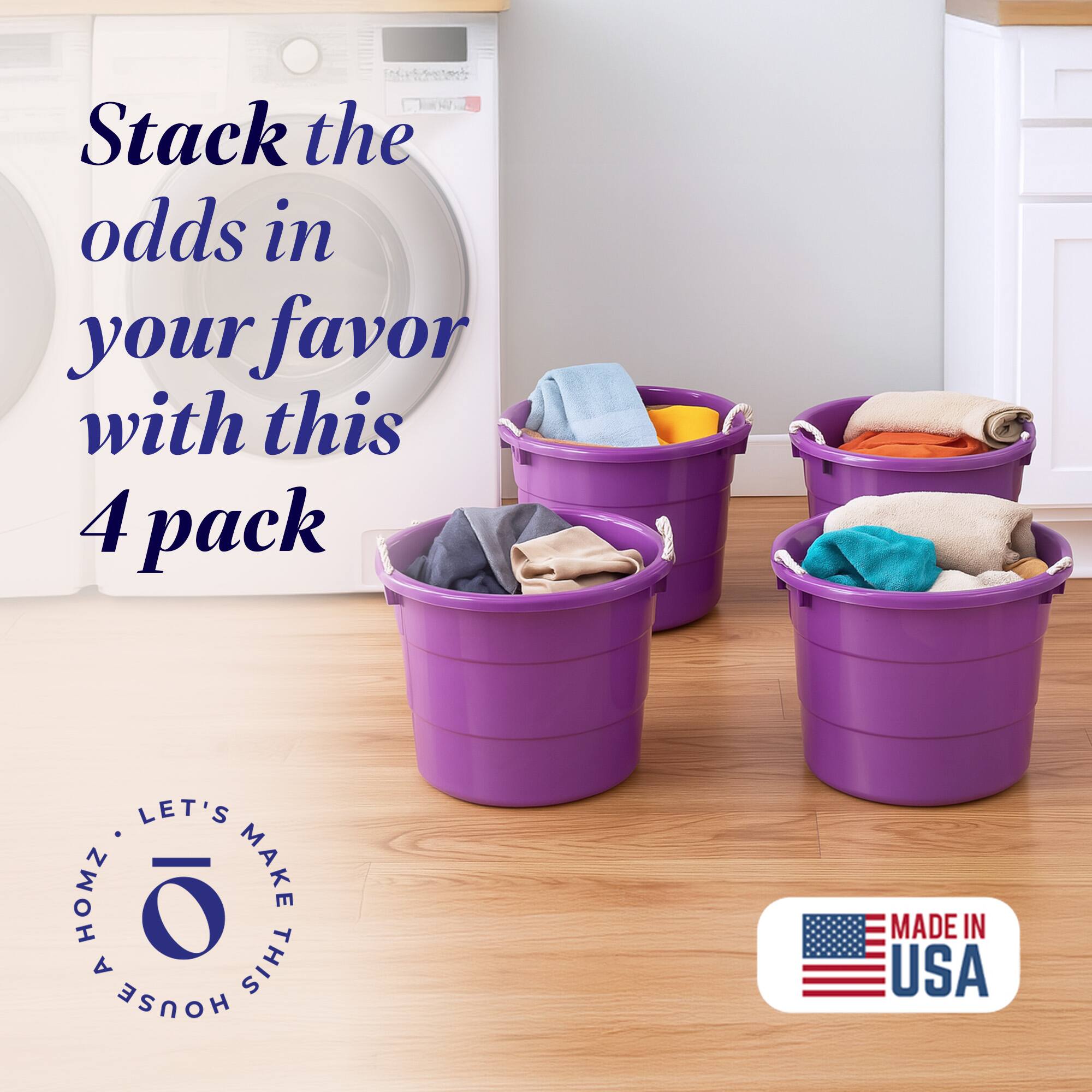 Stack the odds in your favor with this 4 pack

LET'S MAKE THIS HOUSE

MADE IN USA