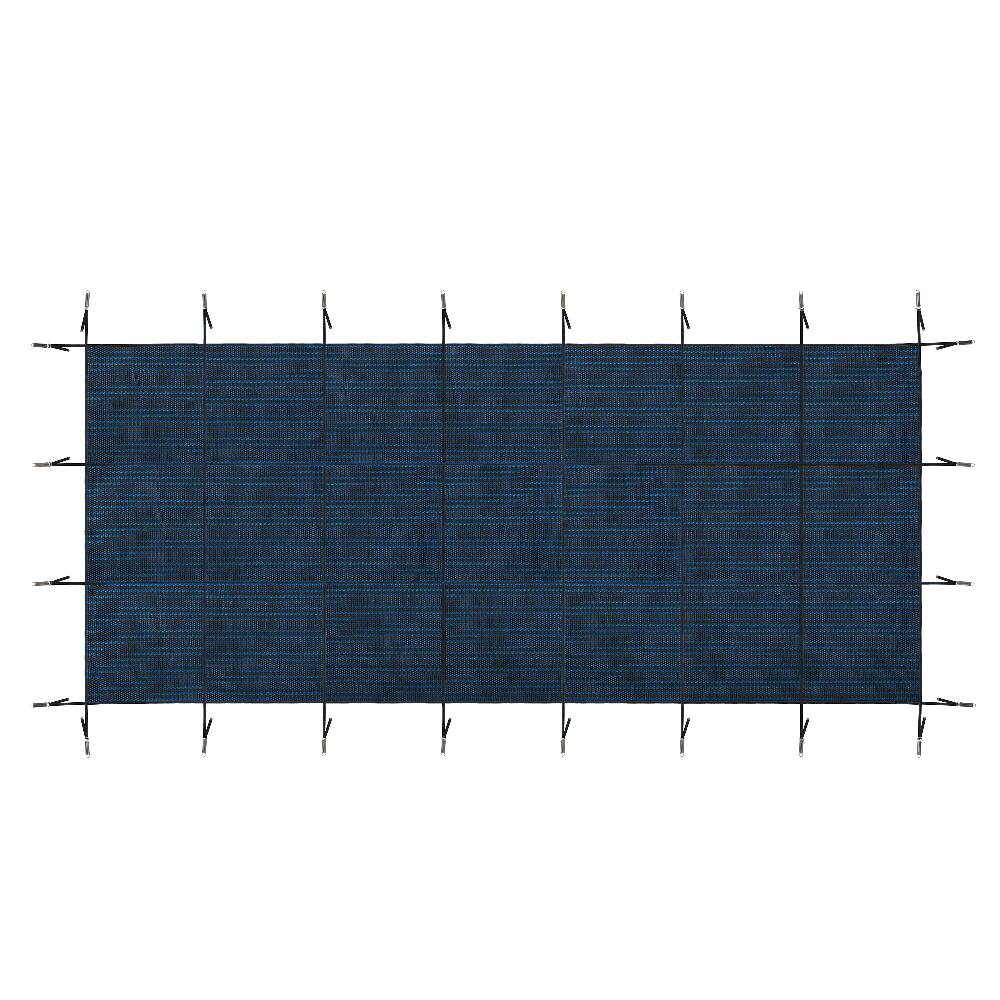Alt View 3. Ropilly - Ropilly 16x34ft rectangular inground pool safety cover, triple stitched high strength mesh pool cover, Blue.