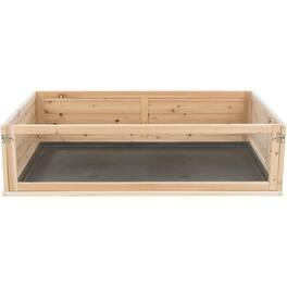 TRIXIE - Wooden Indoor Small Animal Run with a View - Brown