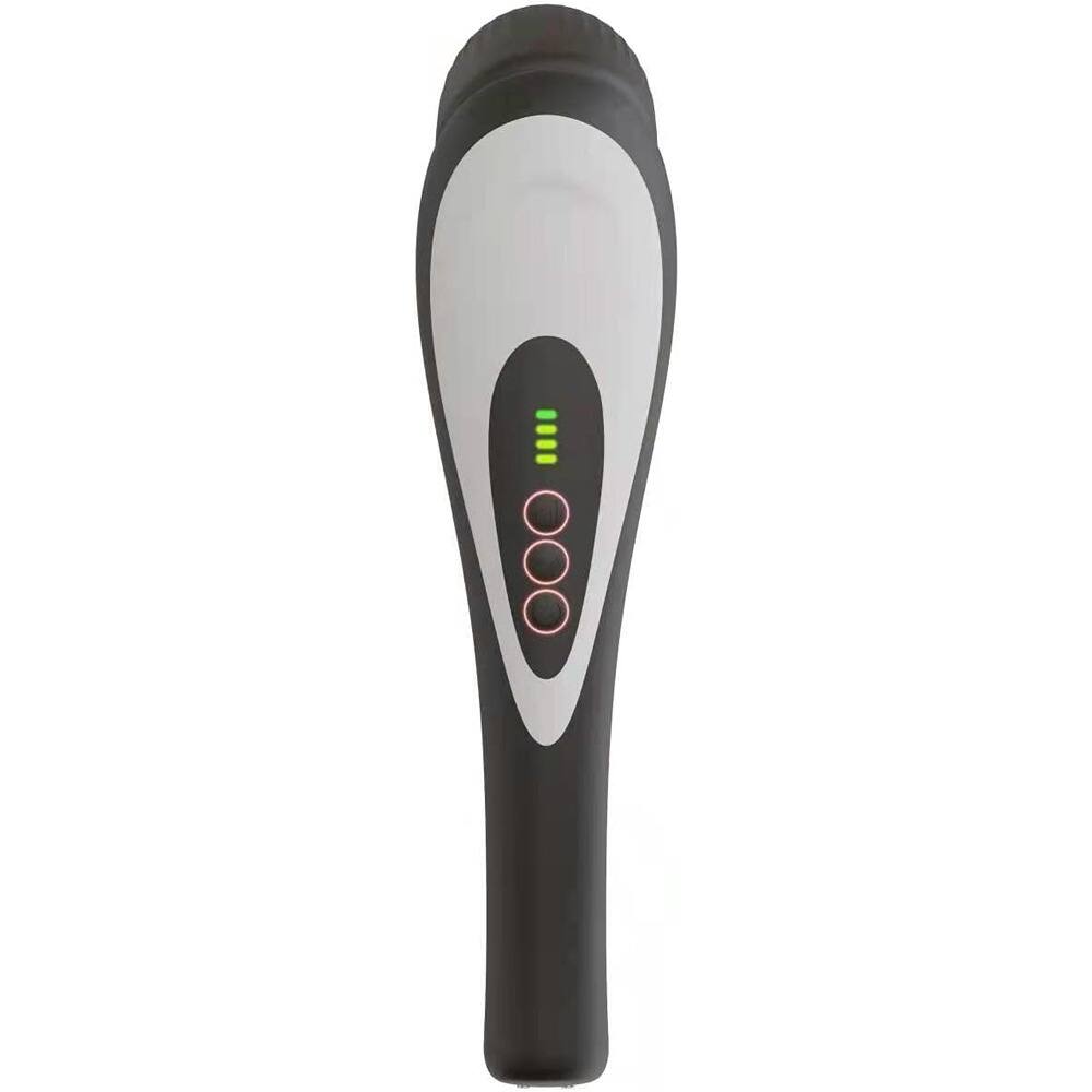 Left. Schertz - Rechargeable Handheld Deep-Tissue Massager, Cordless Percussion for Body & Muscles.