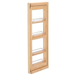Rev-A-Shelf - 3" Pullout Wall Filler w/ Soft-close, 36" Height, 432-WFBBSC36-3C - Natural Maple