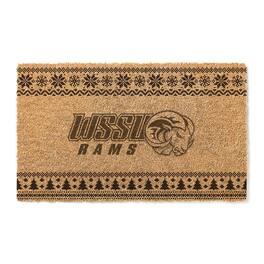 Jardine - Winston-Salem State Rams 18" x 30" Holiday Coir Doormat - Brown