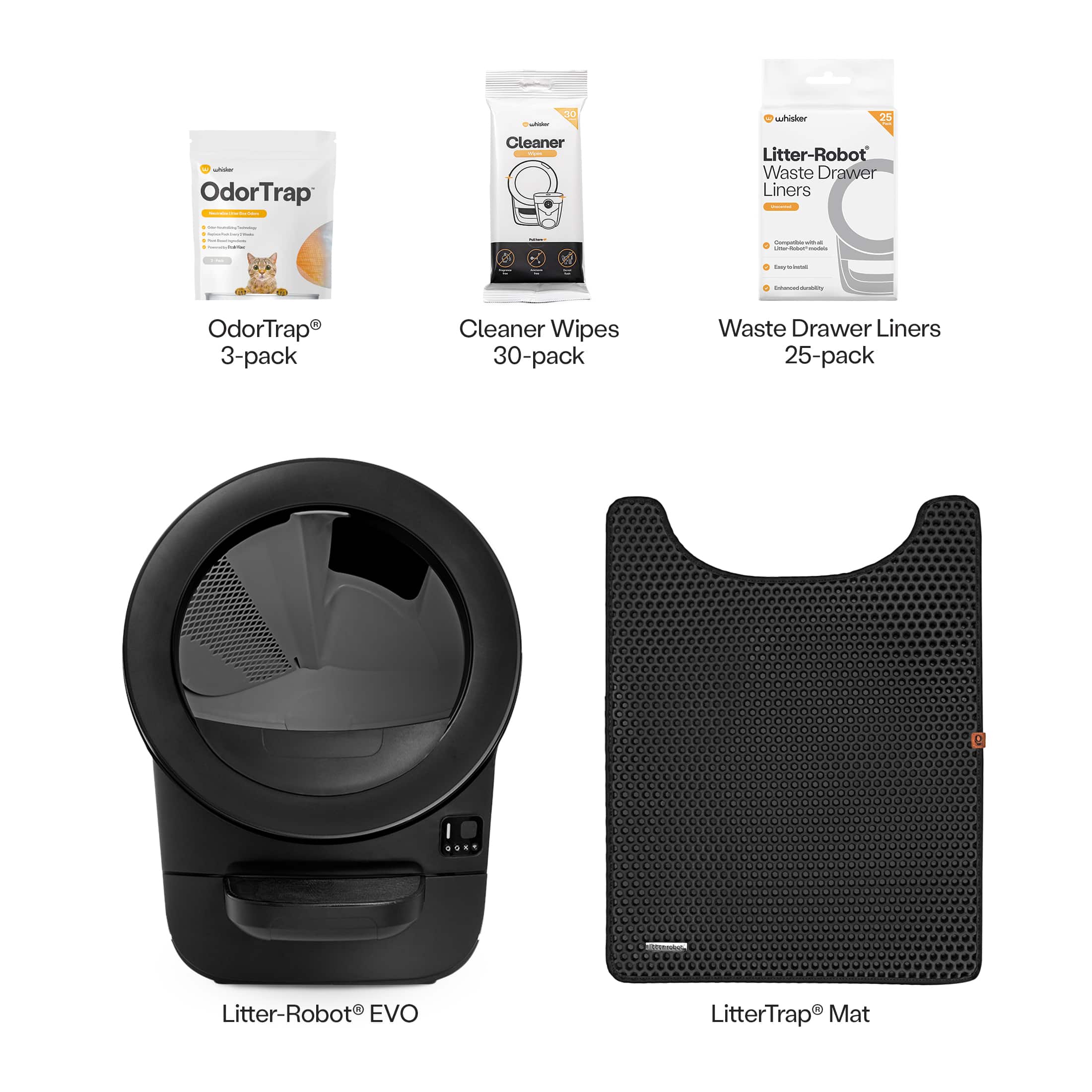 Whisker Litter Robot EVO App Enabled Compact Automatic Self
